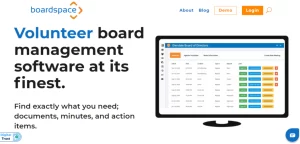 6 Tech Tools Every Successful HOA Board Member Uses 6 Screenshot of Boardspace's website homepage