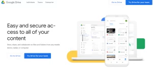 6 Tech Tools Every Successful HOA Board Member Uses 4 Screenshot of Google drive's website homepage