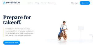 6 Tech Tools Every Successful HOA Board Member Uses 2 Screenshot of Sendinblue's website homepage