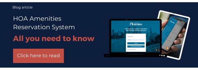 CTA HOA Amenities Reservation System 1