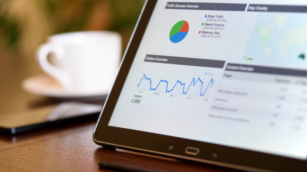 A tablet screen about an accounting software for HOA.