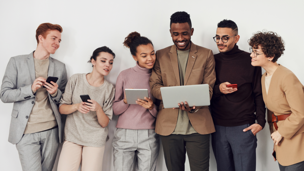 Five people discussing accounting software for HOA.
 