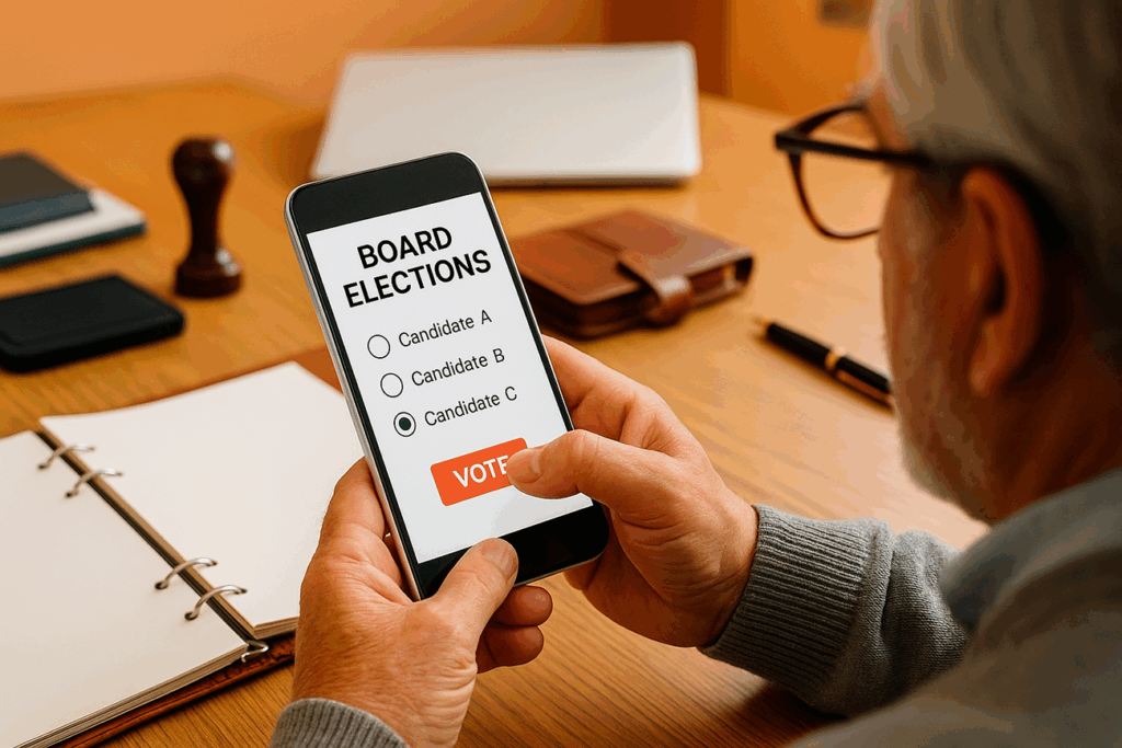 Electronic Voting for Board Elections: Everything You Need to Know to Stay Ahead 1 Resident voting for Board Elections by Electronic Voting